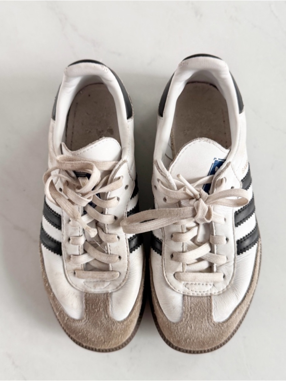 adidas Kids White and Black Sneakers